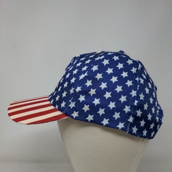 Unbranded Men's Patriotic Snapback Mesh Back Hat Stars Stripes Multicolor - Picture 3 of 6